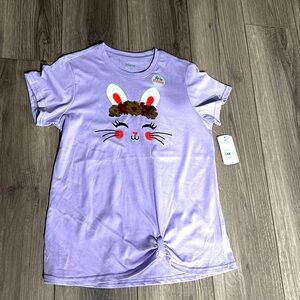 Girls bunny reversible sequins tee 😍